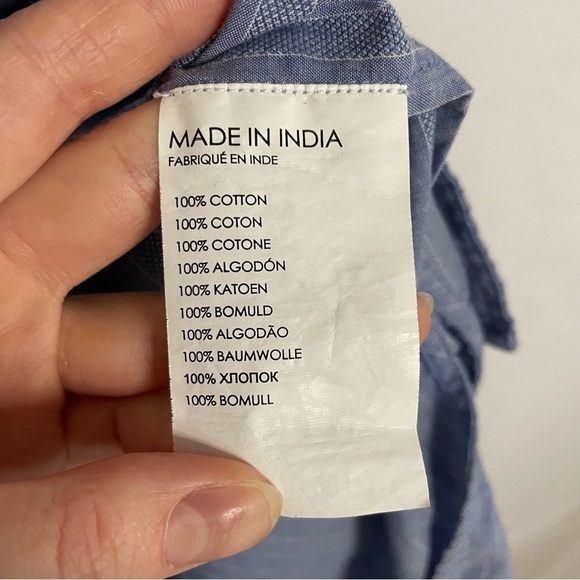 Club Monaco Striped Tie Front Midi Dress Boho Beachy - Picture 9 of 14